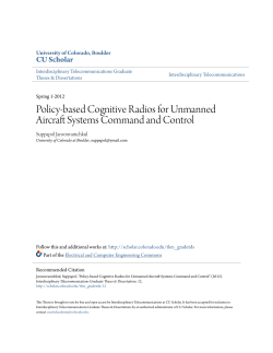 Policy-based Cognitive Radios for Unmanned Aircraft
