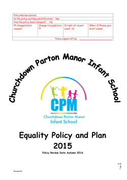 name of school - Churchdown Parton Manor Infant School