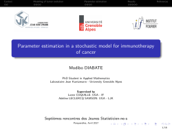 Parameter estimation in a stochastic model for immunotherapy of