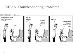 Debugging, Troubleshooting