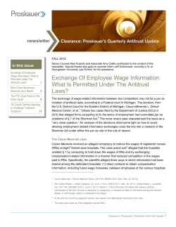 Exchange Of Employee Wage Information: What Is Permitted Under