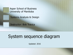 Sequence Diagram - University of Manitoba