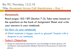 Movement Across cell Membranes