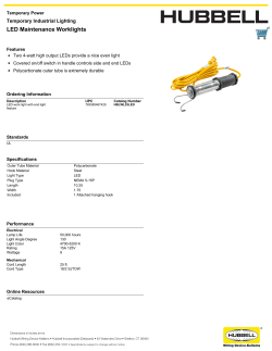 LED Maintenance Worklights - Hubbell Wiring Device