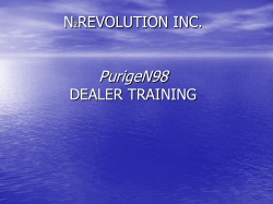 N2REVOLUTION INC. PURIGEN98 TRAINING