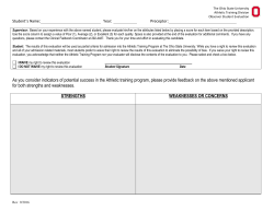 Ohio State Univ. AT Observer Evaluation