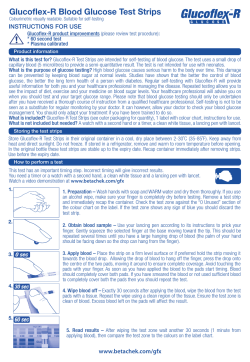 Glucoflex-R Blood Glucose Test Strips