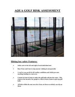 AQUA GOLF RISK ASSESSMENT