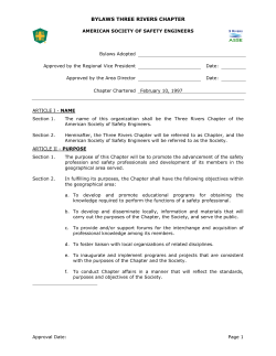 model chapter bylaws - ASSE Three Rivers Chapter