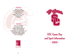 USC Game Day Guide