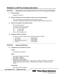 Weldfast CL-200 Part A Safety Data Sheet