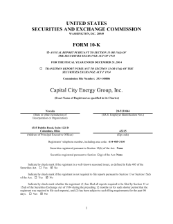 Capital City Energy Group, Inc.