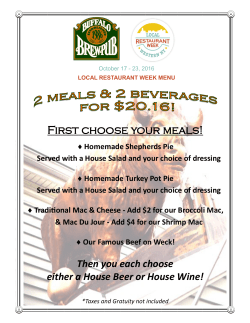 First choose your meals!