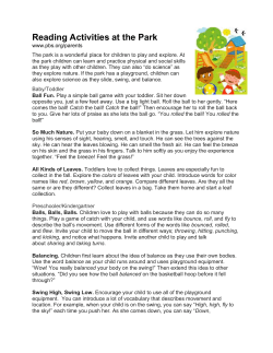 Literacy in the Park - English