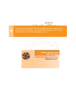 getting started with groove virtual office
