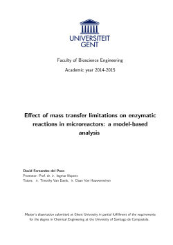 Effect of mass transfer limitations on enzymatic reactions in