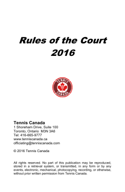 Rules of the Court 2016