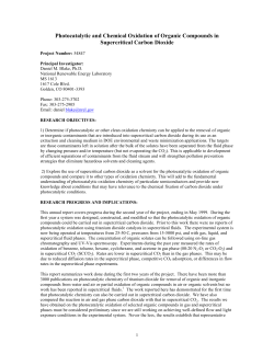 Photocatalytic and Chemical Oxidation of Organic Compounds in