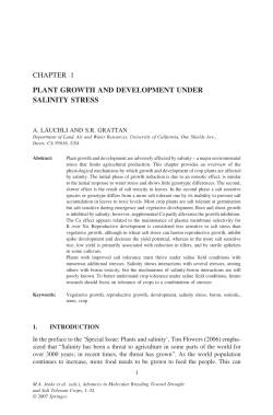 chapter 1 plant growth and development under salinity stress