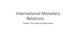 International Monetary Relations