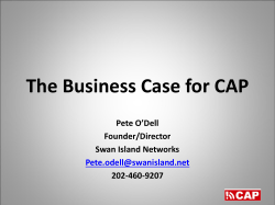 The Business Case for CAP