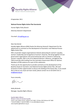 Equality Rights Alliance - Attorney