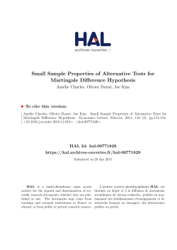 Small Sample Properties of Alternative Tests for Martingale