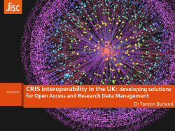 CRIS interoperability in the UK