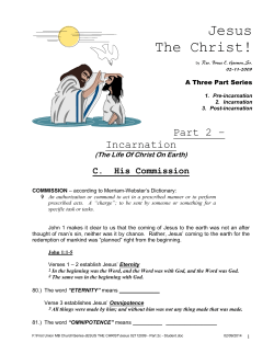 Jesus The Christ! - first Union Missionary Baptist Church