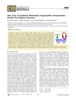 New Class of Synthetic Membranes