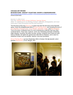 CHICAGO ART REVIEW MINIREVIEW: GROUP PAINTING SHOW