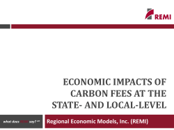 economic impacts of carbon fees at the state- and local
