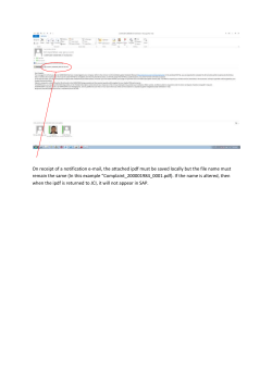 On receipt of a notification e-mail, the attached ipdf must be saved