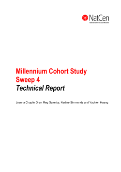 Millennium Cohort Study Sweep 4 Technical Report