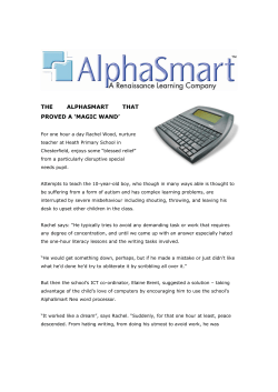 THE ALPHASMART THAT PROVED A `MAGIC WAND`