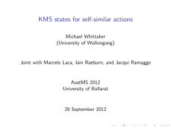 KMS states for self-similar actions
