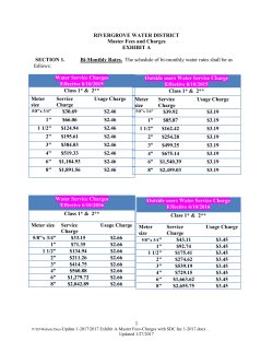 2017 Exhibit A-Master Fees-Charges with SDC Inc 1