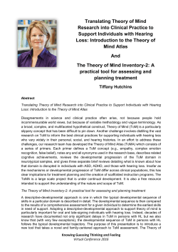 Translating Theory of Mind Research into Clinical Practice to