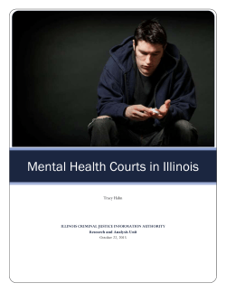 Mental Health Courts in Illinois - Illinois Criminal Justice Information