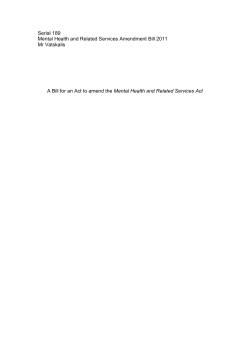 Serial No - Northern Territory Legislation
