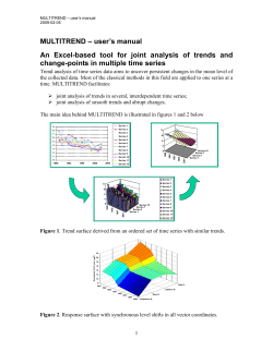 MULTITREND - user`s manual