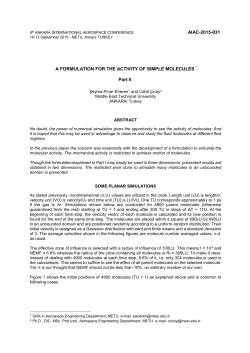 AIAC-2015-031 A FORMULATION FOR THE ACTIVITY OF SIMPLE