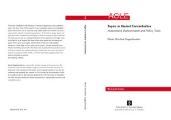 Topics in Market Concentration