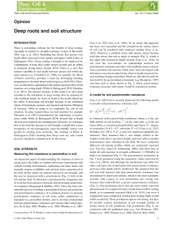 Deep roots and soil structure - Lancaster EPrints