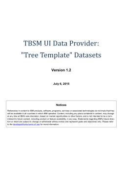 "Tree Template" Datasets