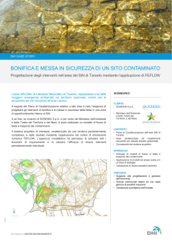 bonifica e messa in sicurezza di un sito contaminato