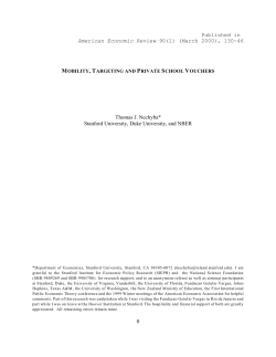 0 Published in American Economic Review 90(1) (March 2000), 130