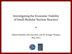 Investigating the Economic Viability of Small Modular Nuclear