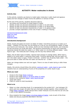 Created with Sketch. Water molecules in drama