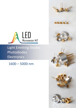 Light Emitting Diodes Photodiodes Electronics 1600 – 5000 nm